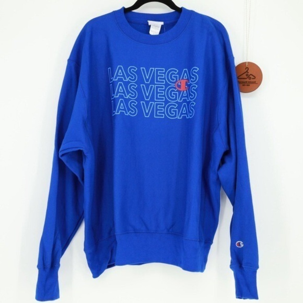 Champion Reverse Weave Las Vegas Mens Crew Neck‎ Pullover Sweatshirt Size XL
